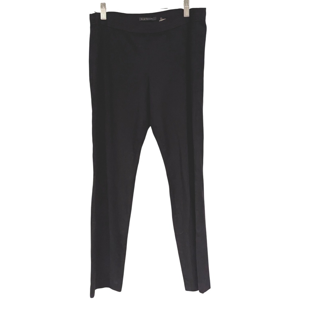 Elie Tahari Black Stretch‎ Ponte Knit Pull On Pants Trousers US10